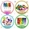 Arts and Crafts Supplies - Christmas Gifts for Kids, Girls, Crafts for Girls 4, 5, 6, 7, 8, 9 Years Old with Glitter Glue Stick, Pipe Cleaners Craft & Craft Tools, School Learning Activities